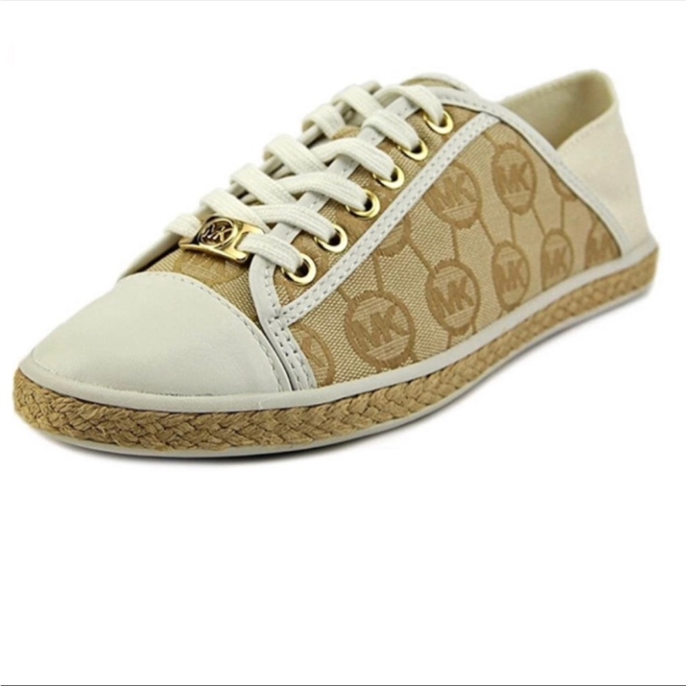 Michael Kors Kristy Jacquard Canvas Convertible Slide Sneakers, Size 6M
